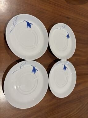 Set Of 4 Studio Nova Blue 6” Replacement Plates